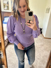 Lavender Diamond Sleeve Top