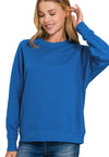 Ribbed Side Raglan Sweatshirts