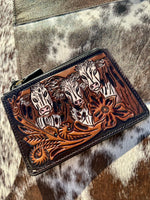 Hereford Tooled Leather Card Holder