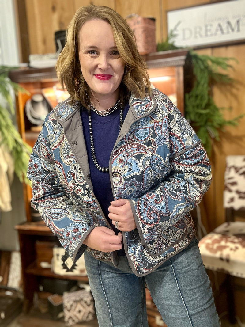 Paisley Quilted Jacket