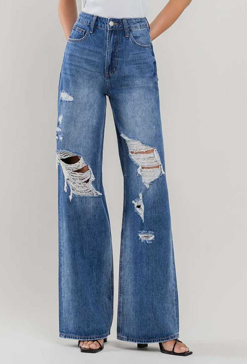 Vervet Distressed Trouser Jeans