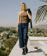Vervet High Rise Wide Cuff Jeans