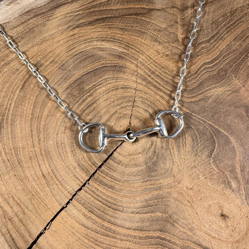 Silver Horsebit Necklace