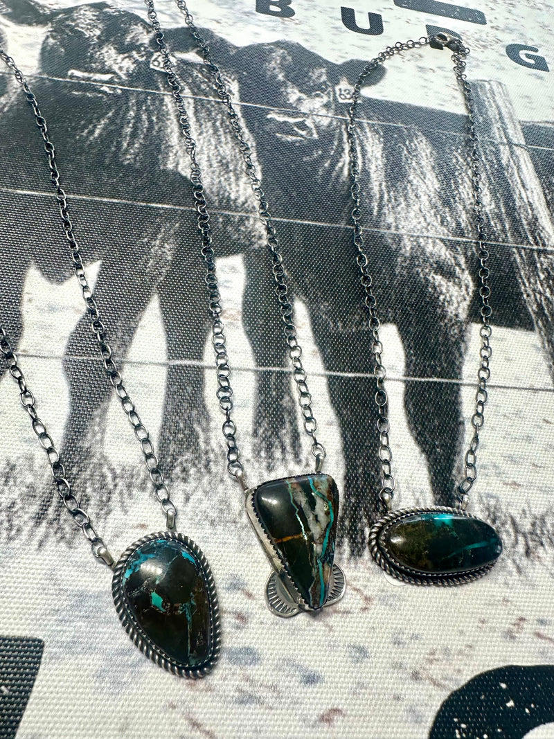 Blue Moon Turquoise Stone Necklace