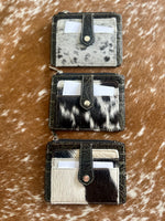Black Cowhide Mini Wallet