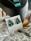 Kingman Turquoise Multi Stone Earrings