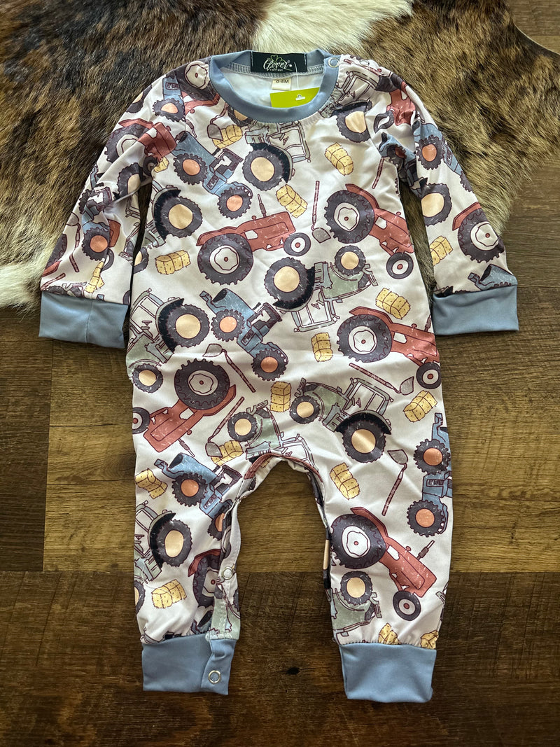 Boys Rustic Tractor Jumper