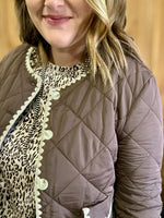 Brown Quilted Jacket