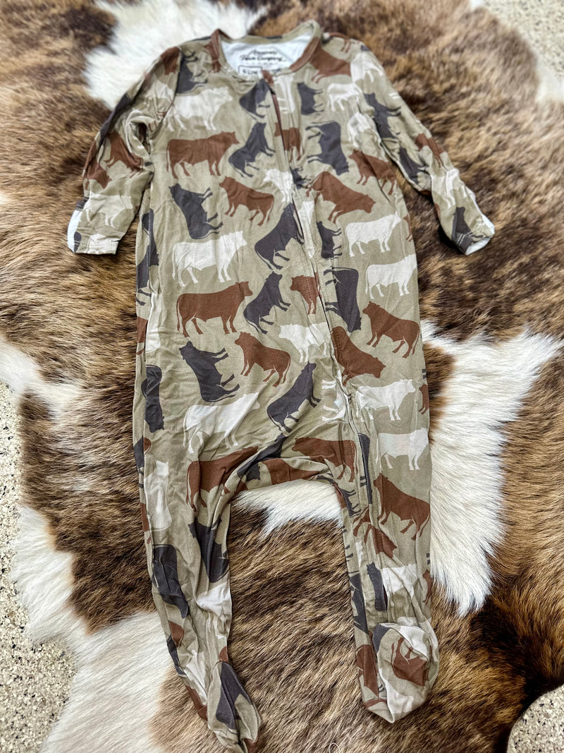 Cow Camo Bamboo Sleeper