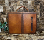 Classic Tooled Leather Briefcase