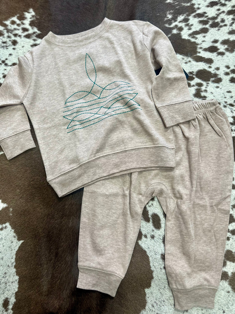 Baby Bootstitch Set - Khaki