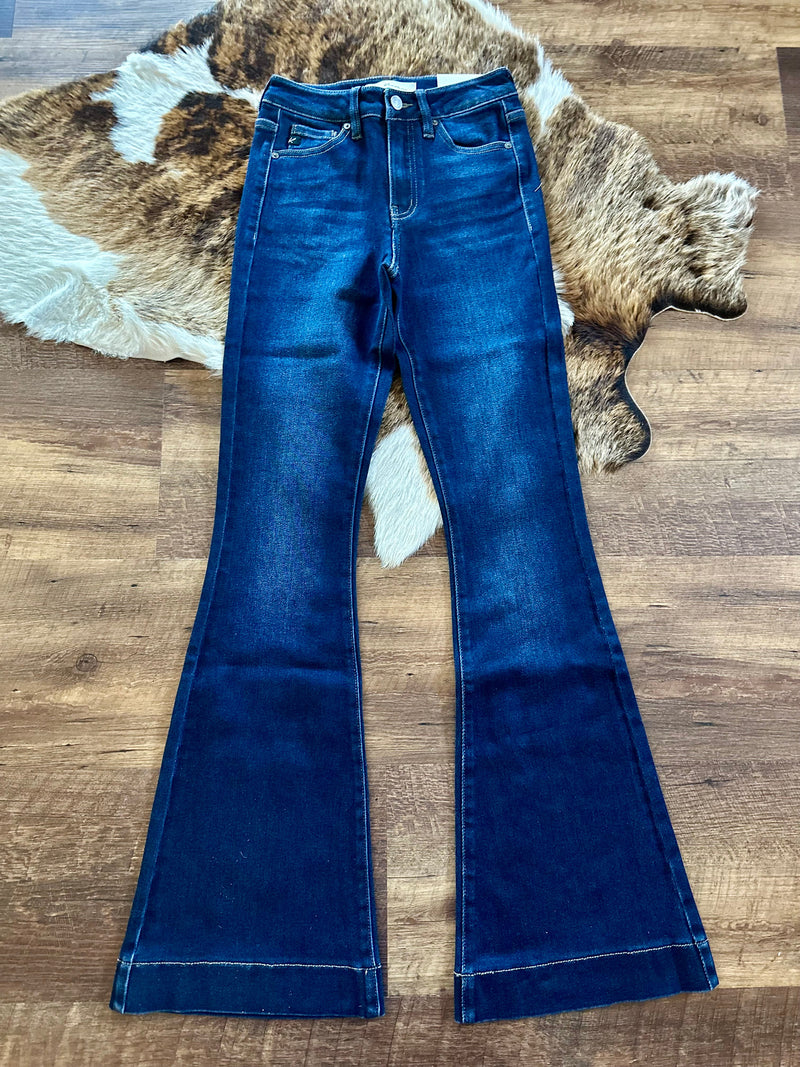 Kan Can Wide Hem Flare Jeans