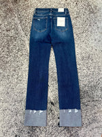 Vervet Mid Rise Cuffed Straight Jeans
