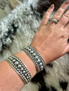 Sterling Ball Cuff Bracelets