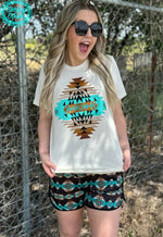 Sandy Aztec Tee