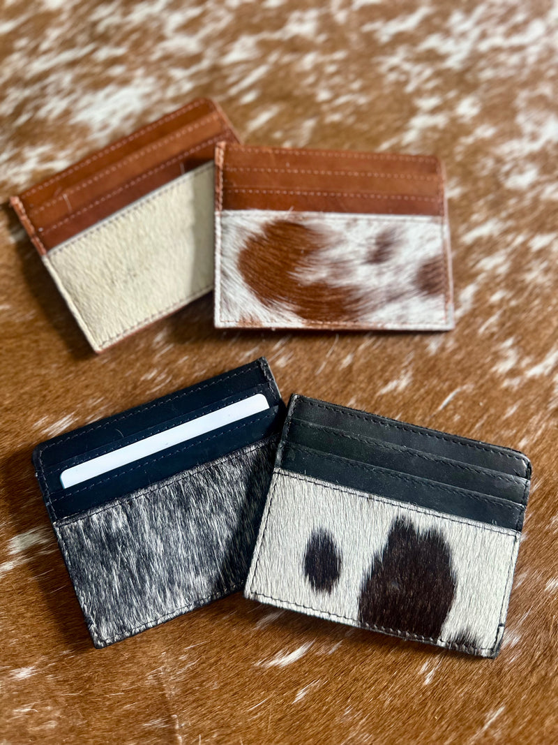 Cowhide Card/Cash Holder