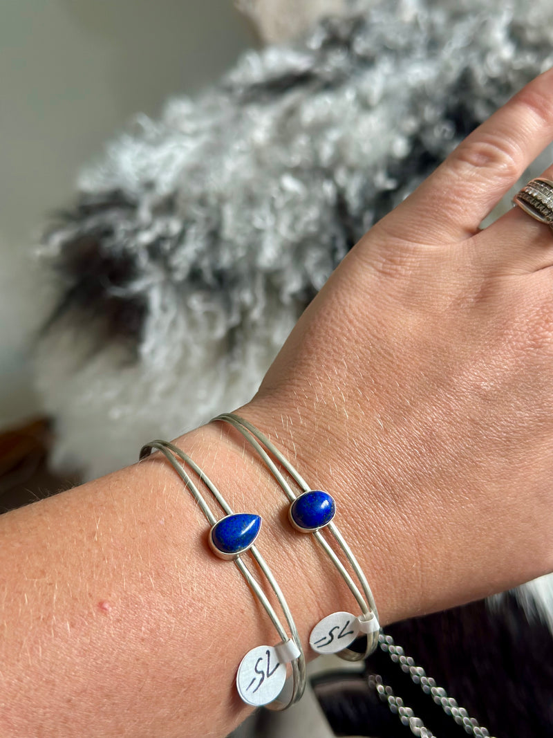Lapis Single Stone Bracelet