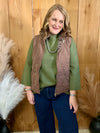 Brown Quilted Vest