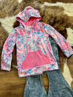 Girls Watercolor Hoodie