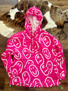 Fuschia Smiley Windbreaker