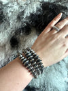 Rondelle Pearl Stretch Bracelets