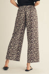 Leopard Crop Wide Leg Pants