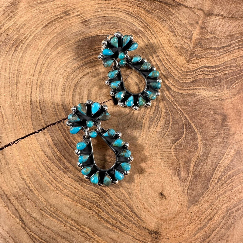 Teardrop Cluster Earrings