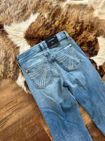 7FAM Dojo Pine - Light-wash with White Stitch