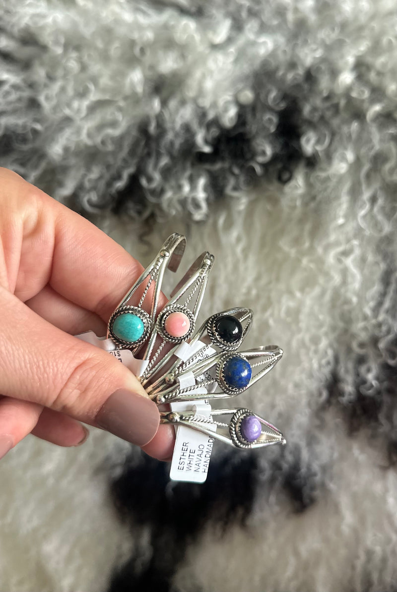 Single Stone Sterling Bracelet