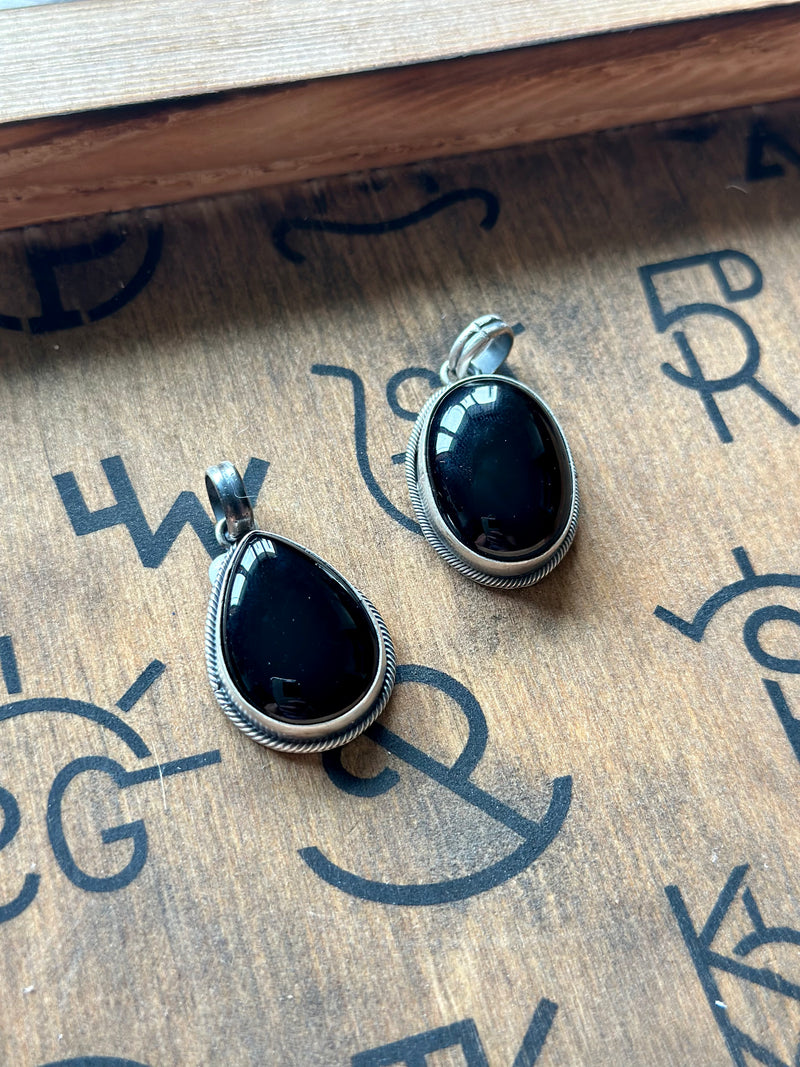 Black Onyx Pendants