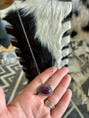 Purple Spiny Stone Necklace