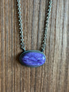 Charoite Bar Necklace