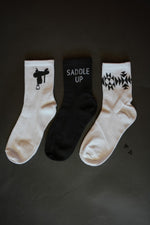 SOCK EM SILLY *SADDLE MONO