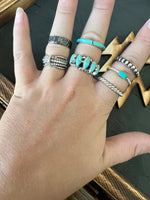 Sterling / Turquoise Stacker Rings