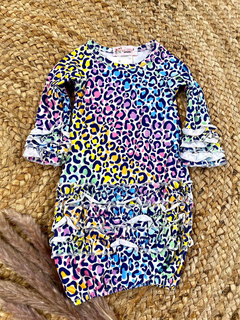 Rainbow Leopard Gown