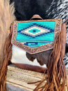 Turquoise Aztec Detail Backpack
