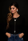 Aztec Concho Lariat Necklace