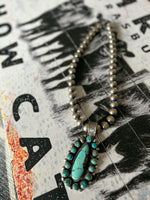 Kingman Turquoise Pendant Necklace